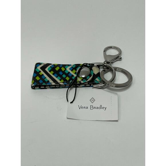 Vera Bradley Breakaway Lanyard and Loop Keychain Rain Forest Set NEW - Picture 2 of 5
